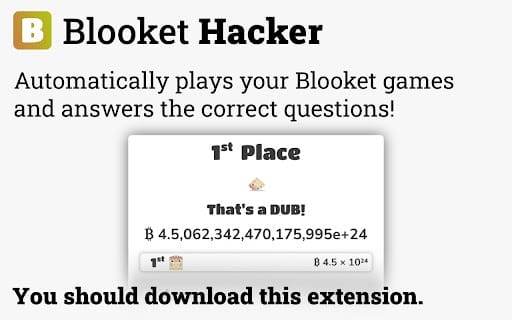 Blooket Hacker ai chrome extension