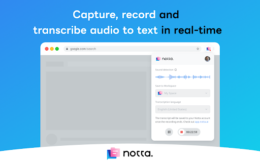 Notta ai chrome extension logo