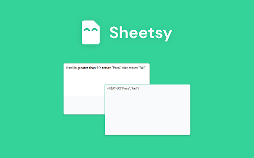 Google Sheets Formula AI ai chrome extension logo