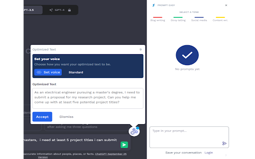 PromptEasy ai chrome extension logo