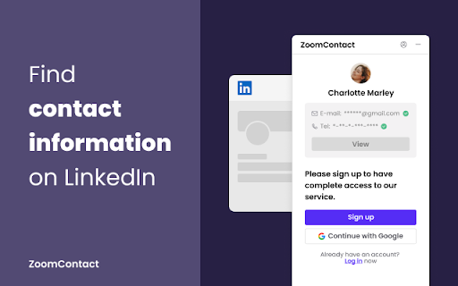 ZoomContact ai chrome extension logo