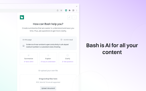 Bash ai chrome extension logo