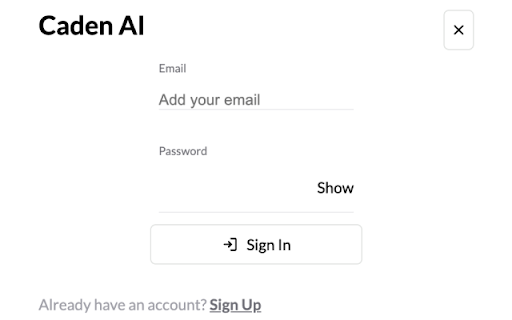 Caden AI ai chrome extension logo