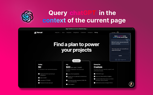 ChatGPT Chrome Extension ai chrome extension logo