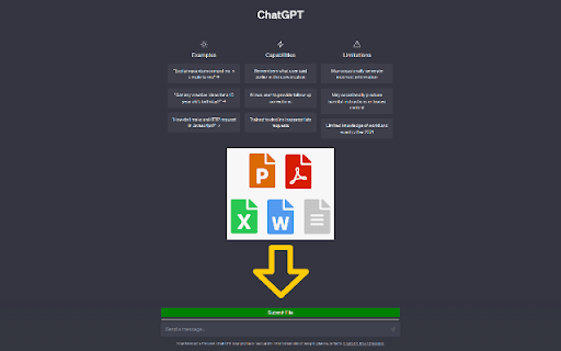 ChatGPT File Upload Tool ai chrome extension logo