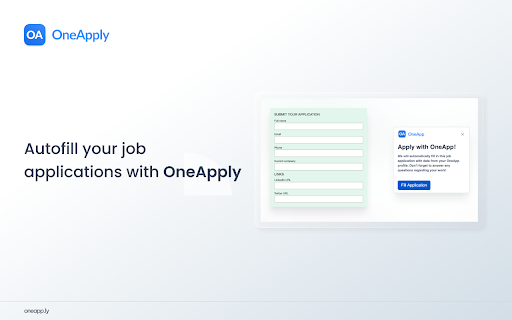 One Click Job Application ai chrome extension logo