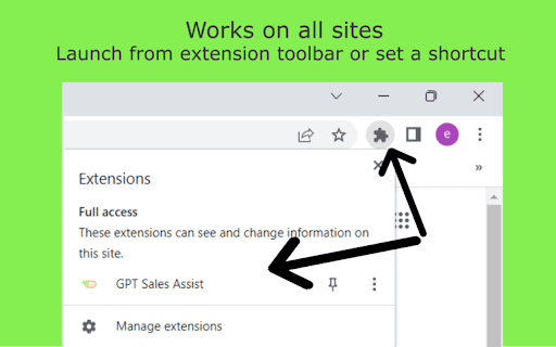 GPT Sales Assistant ai chrome extension logo