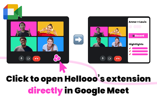 Hellooo for Chrome ai chrome extension logo
