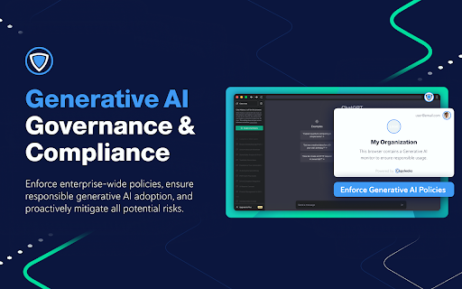 Generative AI Monitor & Policy Enforcer ai chrome extension logo
