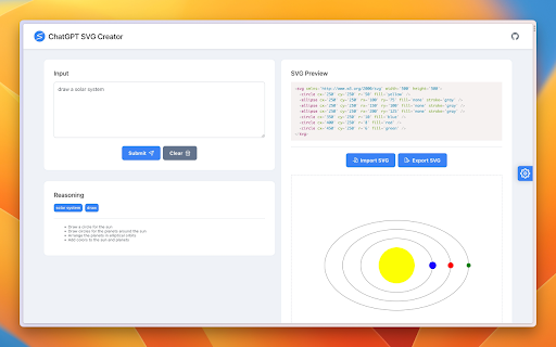 ChatGPT SVG Creator ai chrome extension