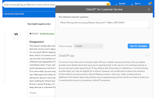Aliexpress Customer Service Helper ai chrome extension logo