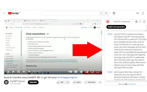 YouTube Video Summarizer ai chrome extension logo