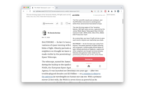 Unriddle Summarize ai chrome extension logo