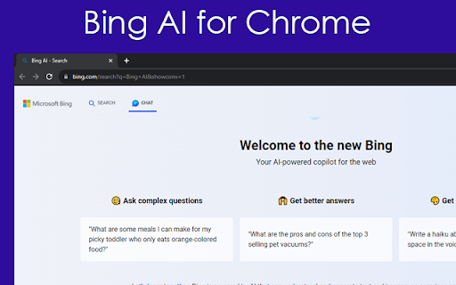 Bing AI For Chrome ai chrome extension logo