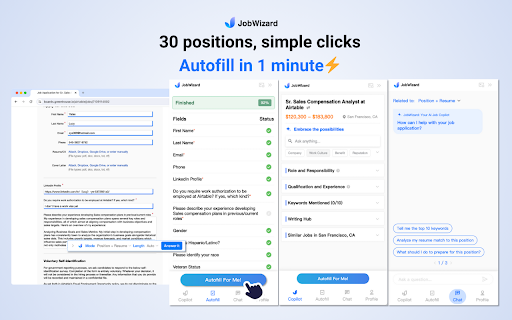 JobWizard ai chrome extension logo