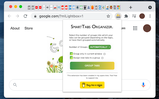 Tab Grouping Extension ai chrome extension