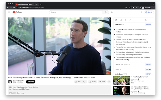 YouTube Extension ai chrome extension logo