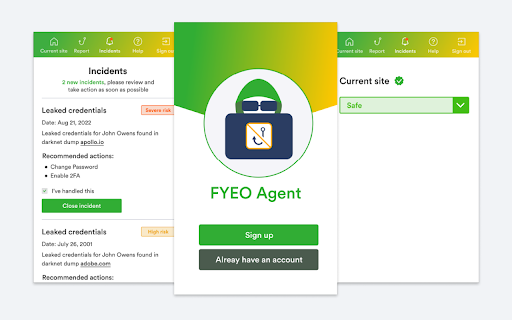 FYEO Agent ai chrome extension logo