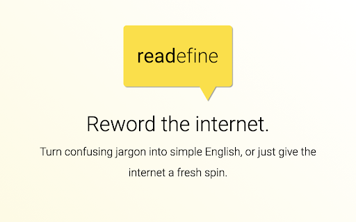 Readefine ai chrome extension