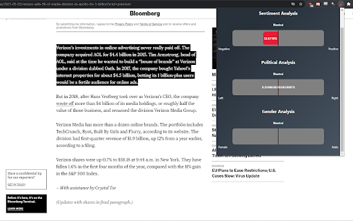 Text Analysis Extension ai chrome extension logo