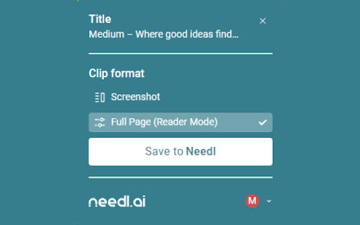 Needl.ai ai chrome extension logo