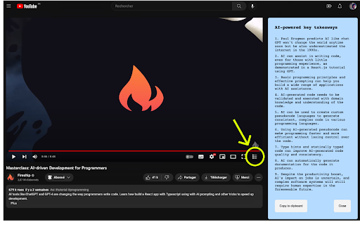 YouTube Summary Extension ai chrome extension logo