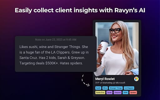Ravyn ai chrome extension logo