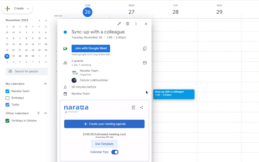 Naratta ai chrome extension logo