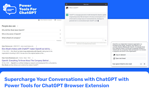 Power Tools for ChatGPT ai chrome extension logo
