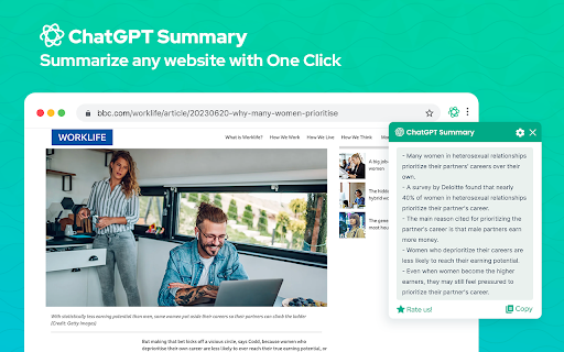 ChatGPT Summary ai chrome extension logo