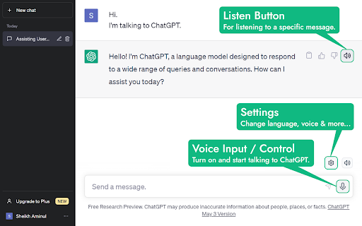 ChatGPT Voice Control Extension ai chrome extension logo