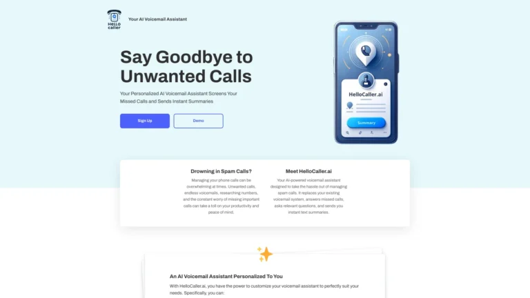 Innovative Hellocaller.ai AI Tool Review