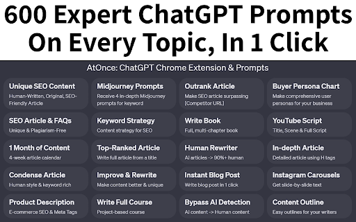 AtOnce ai chrome extension logo