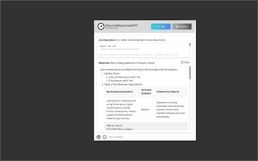 ResumeResponseGPT ai chrome extension logo