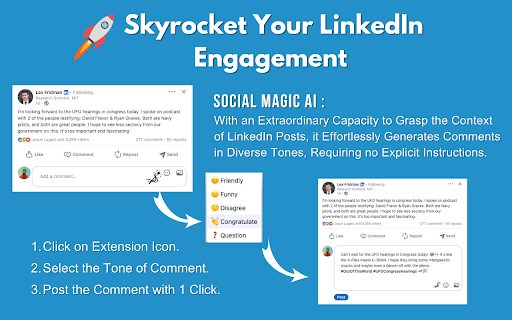Social Magic ai chrome extension logo
