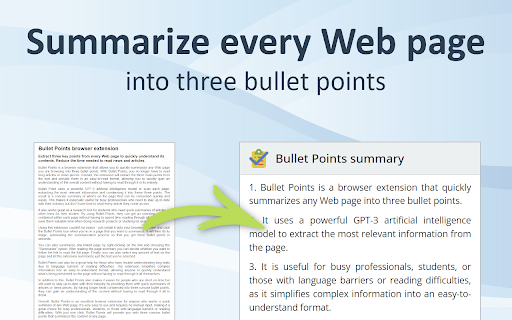 Bullet Points ai chrome extension logo