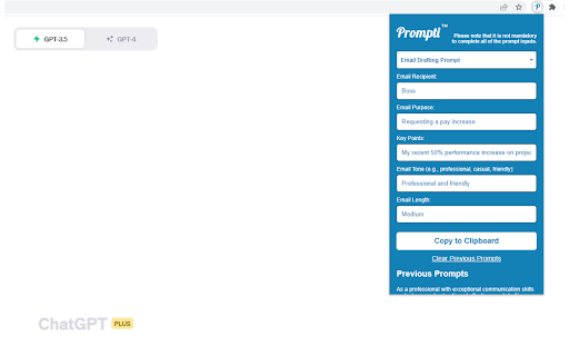 Prompti ai chrome extension logo