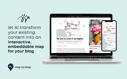 Map My Blog ai chrome extension