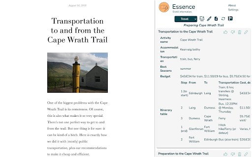 Essence ai chrome extension