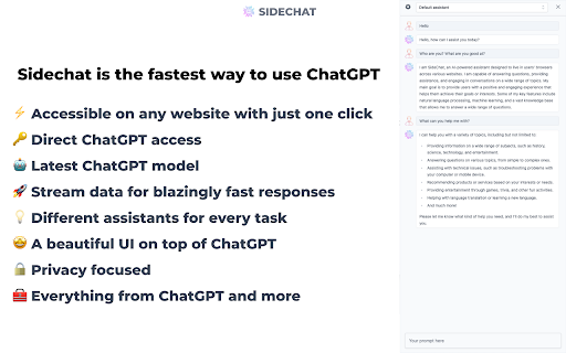 Sidechat ai chrome extension logo