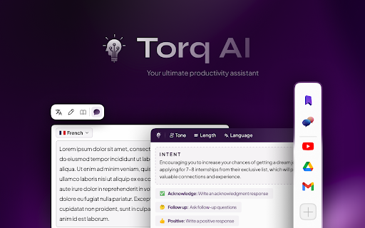 Torq AI ai chrome extension logo