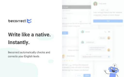 Becorrect ai chrome extension logo