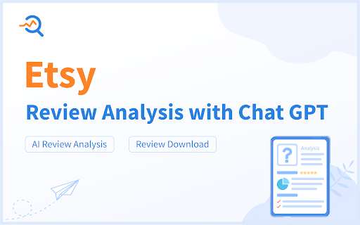Etsy AI Review Analysis & Download Tool ai chrome extension logo