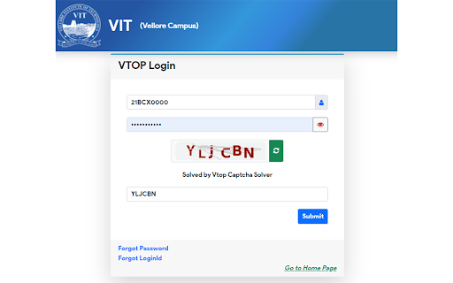 Vtop Captcha Solver Extension ai chrome extension logo