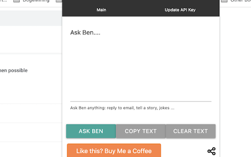 Ben (Chat GPT) ai chrome extension logo