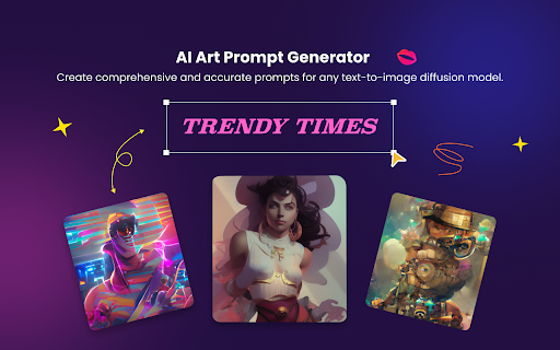 AI Art Prompt Lucky Dice ai chrome extension