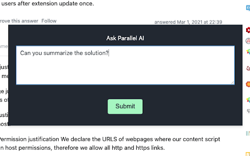 Parallel AI ai chrome extension logo