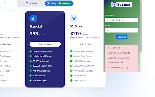 Success.ai ai chrome extension logo