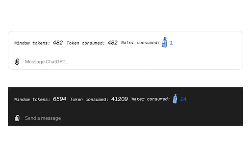 ChatGPT Conversation Insights & Environmental Impact Tracker ai chrome extension logo