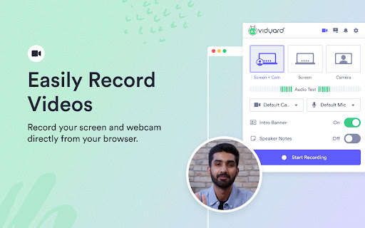 Vidyard ai chrome extension logo